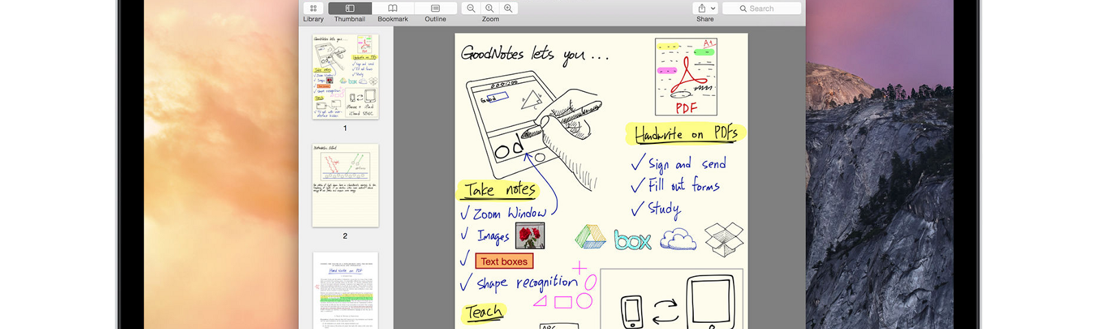 Goodnotes for mac free with app free